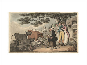 Doctor Syntax drawing after nature, from 'The Tour of Doctor Syntax in search of the Picturesque', London 1812