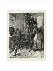 The Old Couple and the Clock, from Edward & Thomas Dalziel's 'A Round of Days', London: George Routledge &  Sons, 1866