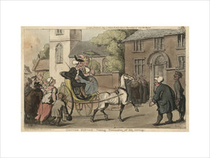 Doctor Syntax taking possession of his living, from 'The Tour of Doctor Syntax in search of the Picturesque', London 1812