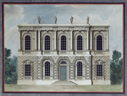 Design for a town hall: elevation