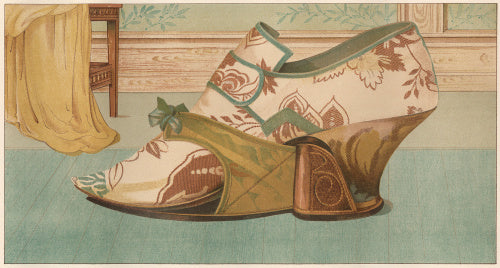 Shoe with moveable pattern