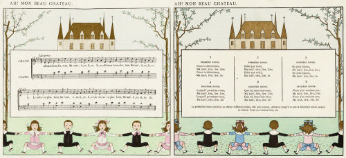 Ah! Mon Beau Château; from 'Vieilles chansons pour les petits enfants avec accompagnements de Ch. M. Widor', 1884