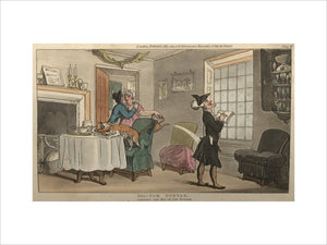 Doctor Syntax copying the wit of the window, from 'The Tour of Doctor Syntax in search of the Picturesque', London 1812