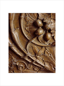 Architectural cast: relief panel decorated with scrolling foliage