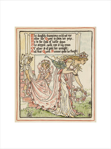 The doughty champions could not rise ...', from Walter Crane's 'Queen Summer, or the Tourney of the Lily & the Rose', London [&c.]: Cassell & Co., 1891