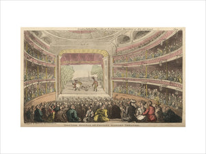 Doctor Syntax at Covent Garden Theatre, from 'The Tour of Doctor Syntax in search of the Picturesque', London 1812
