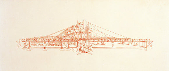 Design for Inmos Microprocessor Factory, Newport, Gwent, Wales: section perspective