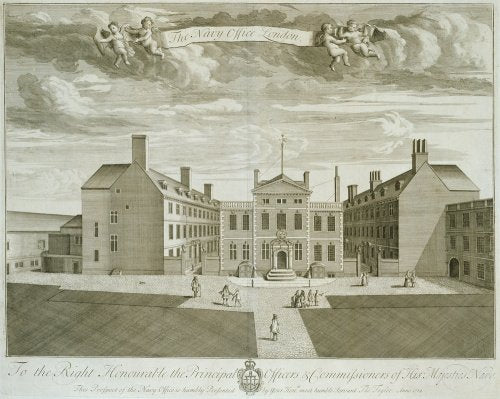 The Navy Office, London, from T. Badeslade & J. Rocque's 'Vitruvius Brittanicus, volume the fourth', London 1739