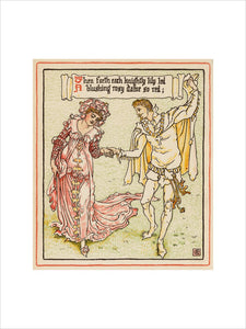 Then forth each knightly lily led ...', from Walter Crane's 'Queen Summer, or the Tourney of the Lily & the Rose', London [&c.]: Cassell & Co., 1891