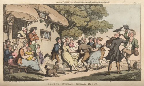 Doctor Syntax, Rural sport, from 'The Tour of Doctor Syntax in search of the Picturesque', London 1812