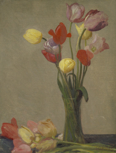 Still life with tulips